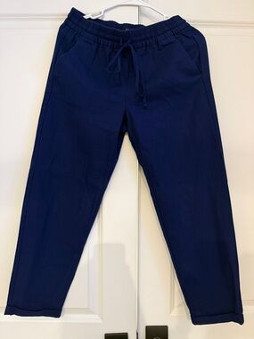 J. Crew Men's Navy Drawstring Joggers